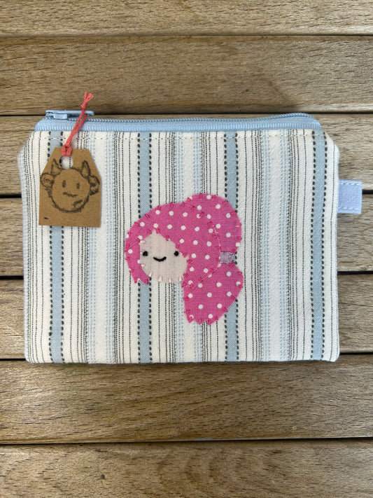 Hand made adventure time princess bubblegum pouch/coin purse