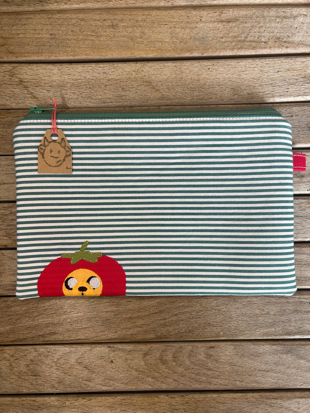 Hand made adventure time Jake the dog strawberry pouch/pencil case