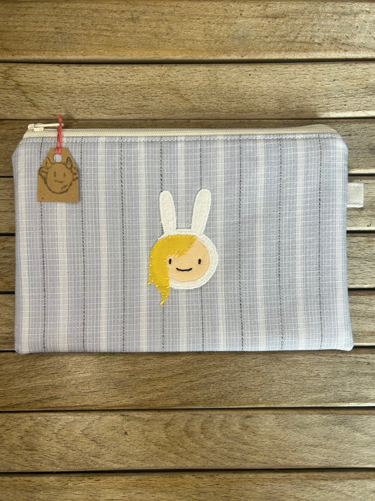 Hand made adventure time fionna the human pouch/pencil case