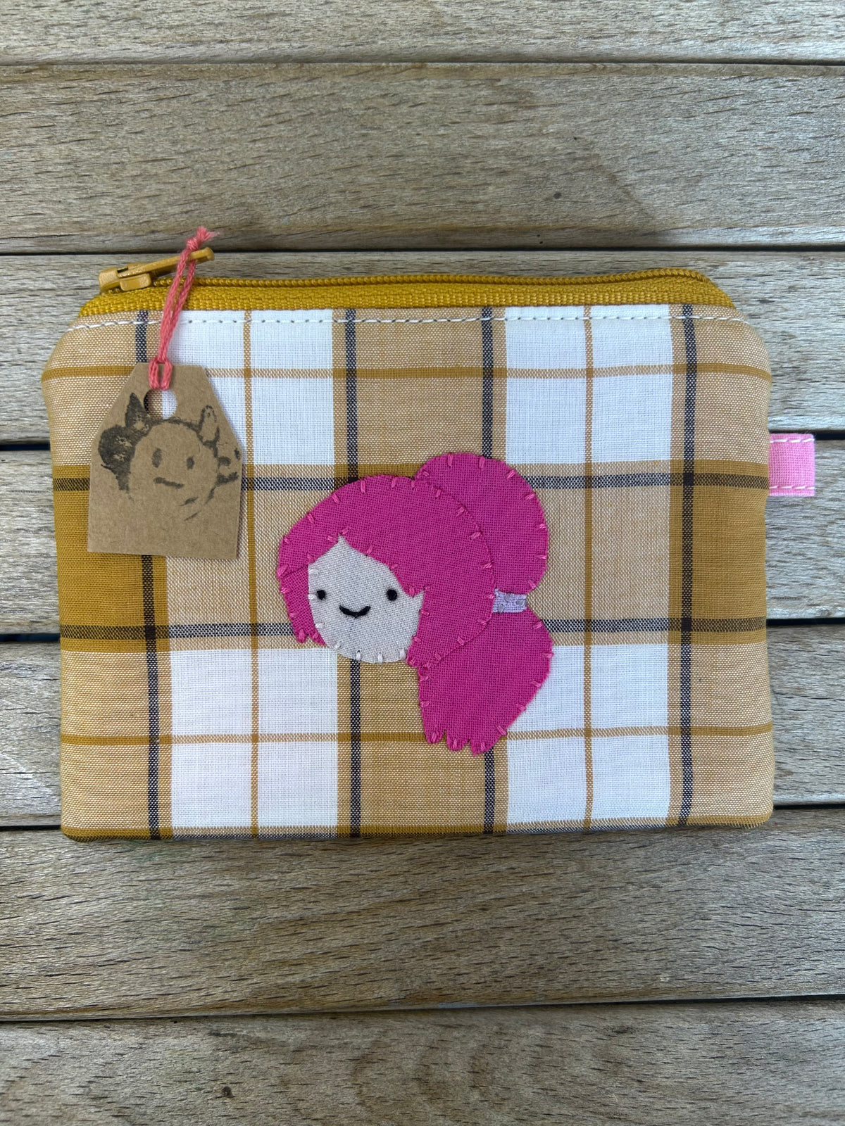 Hand made adventure time princess bubblegum pouch/coin purse
