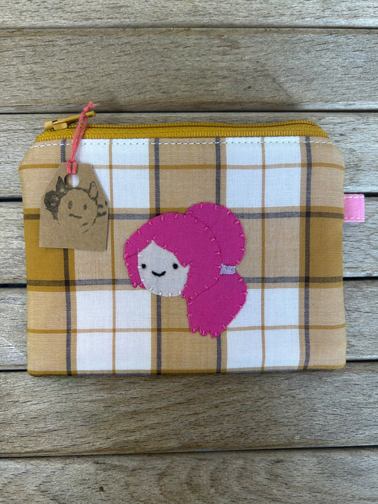 Hand made adventure time princess bubblegum pouch/coin purse