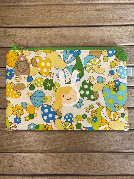 Hand made adventure time fionna the human pouch/pencil case