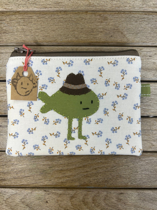 Hand made adventure time woobeewoo villager pouch/coin purse