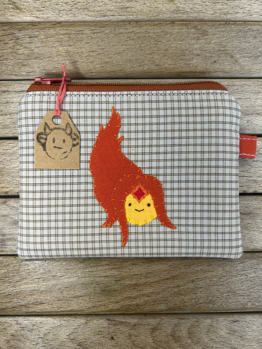 Hand made adventure time Flame Princess pouch/coin purse