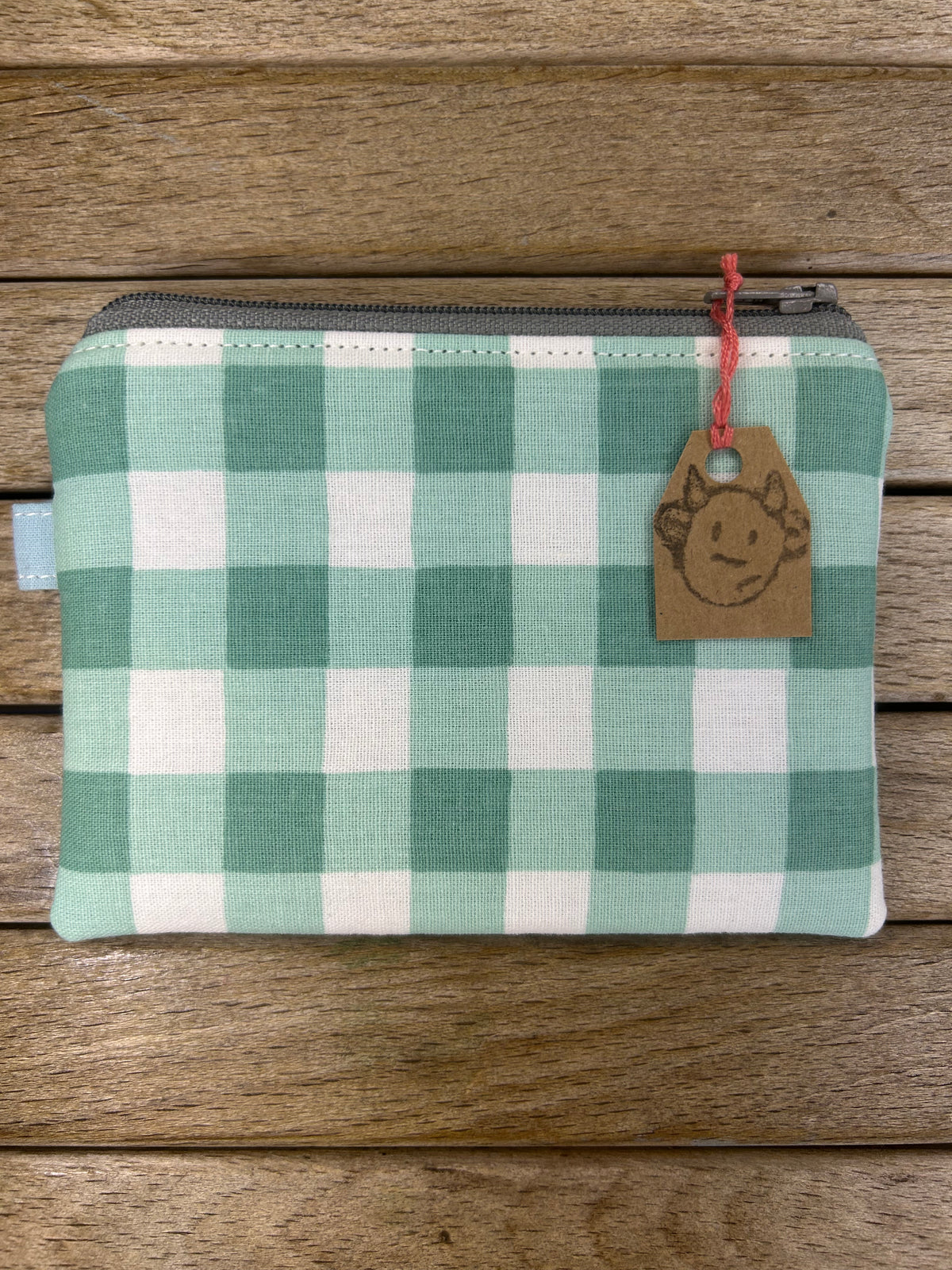 Hand made adventure time finn the human pouch/coin purse