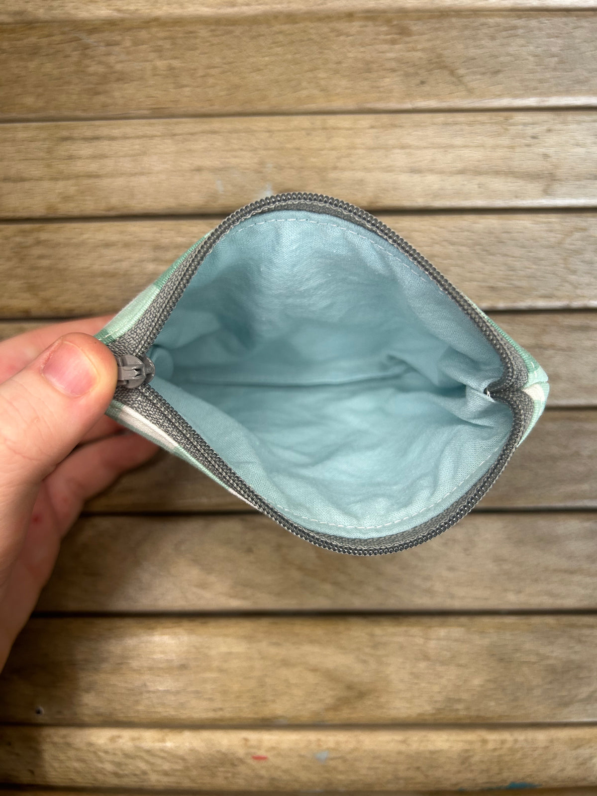 Hand made adventure time finn the human pouch/coin purse
