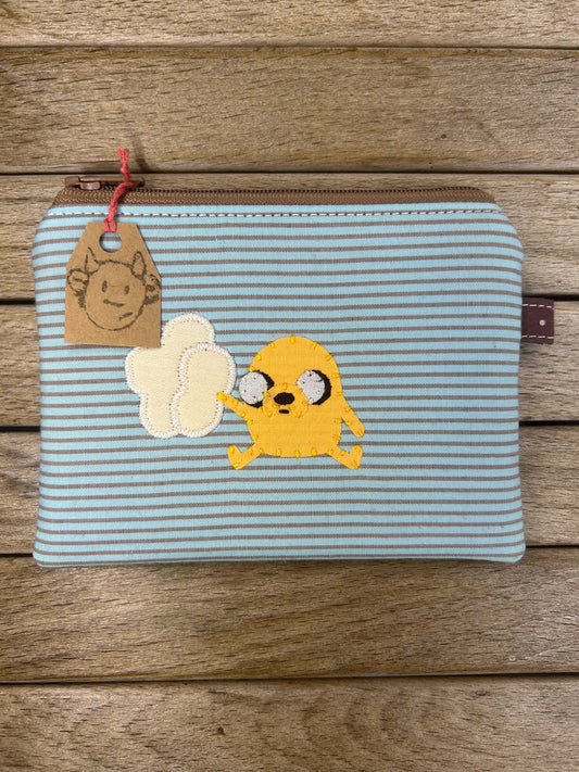 Hand made adventure time Jake the dog with popcorn pouch/coin purse